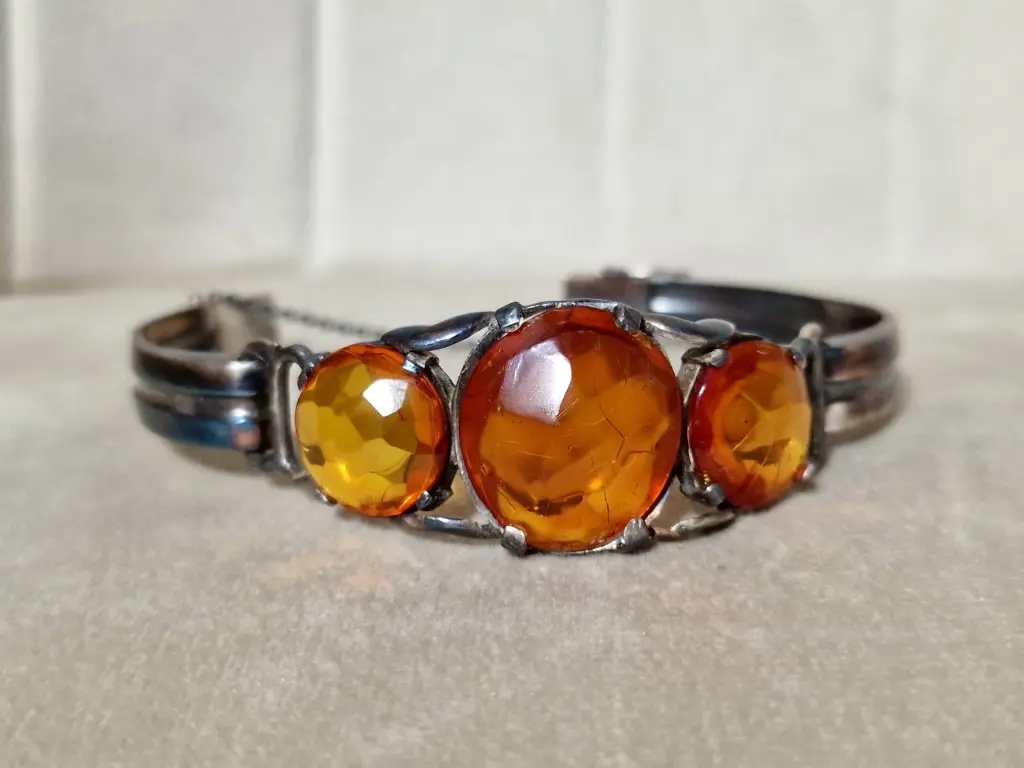 Antique SBM Amber Königsberg   Bracelet Faceted 