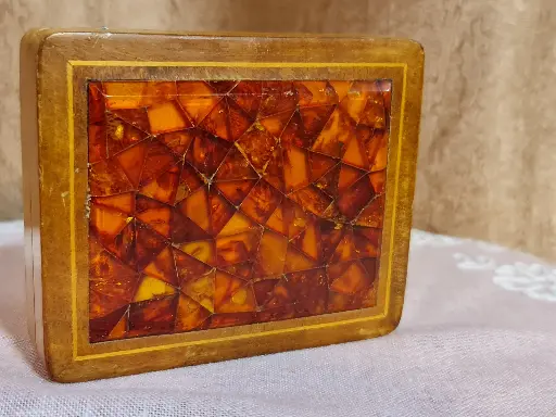 Königsberg SBM Amber Tobacco Box Rare