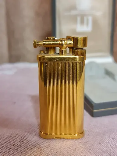Vintage Dunhill Rollagas Gold Plated Lighter 1930s