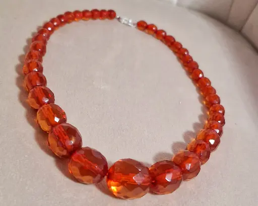 SBM Königsberg Necklace Baltic Amber faceted 