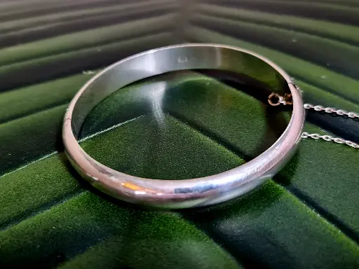Unique bracelet bangles  silver sterling 925  carved