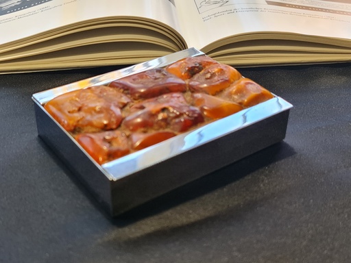 Antique Königsberg SBM Butterscotch Amber Cigarette / Tobacco Box