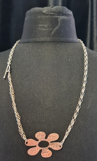 Silver Necklace 925 Flower 